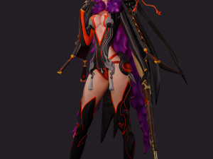Japanese Lady 3D Модель