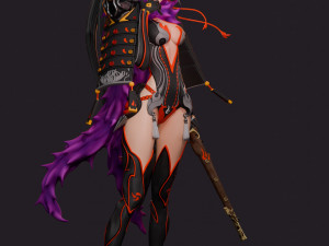 Japanese Lady 3D Модель
