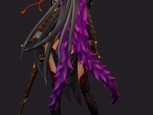 Japanese Lady 3D Модель