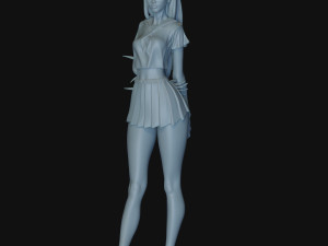 Girl schoolgirl 3D Модель