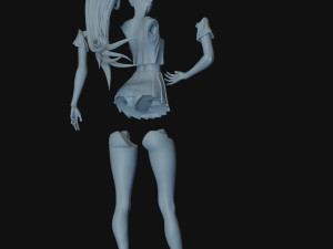 Girl schoolgirl 3D Модель