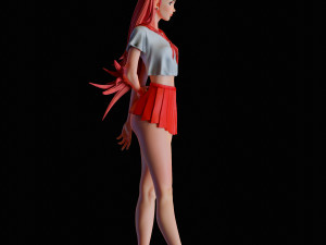 Girl schoolgirl 3D Модель