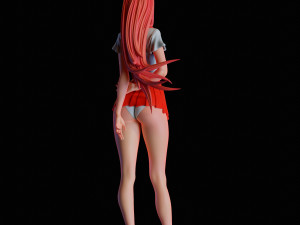 Girl schoolgirl 3D Модель