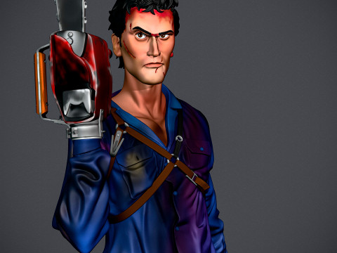 Ash Williams - The Evil Dead 2 3D Baskı Modeli