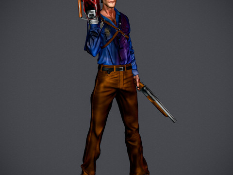 Ash Williams - The Evil Dead 2 3D Baskı Modeli