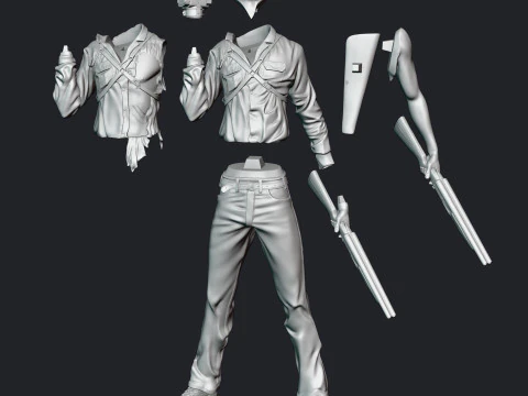 Ash Williams - The Evil Dead 2 3D Print Model
