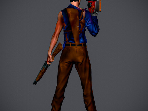 Ash Williams - The Evil Dead 2 3D Baskı Modeli