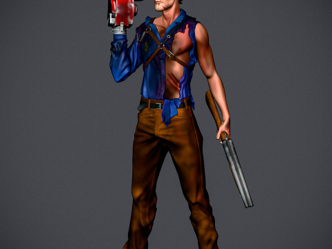 Ash Williams - The Evil Dead 2 3D Baskı Modeli