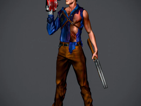 Ash Williams - The Evil Dead 2 3D Print Model