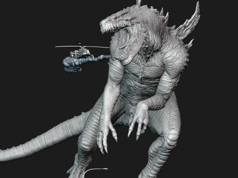 Godzilla 1998 3D Print Model
