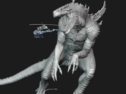Godzilla 1998 Modelo de Impressão 3D