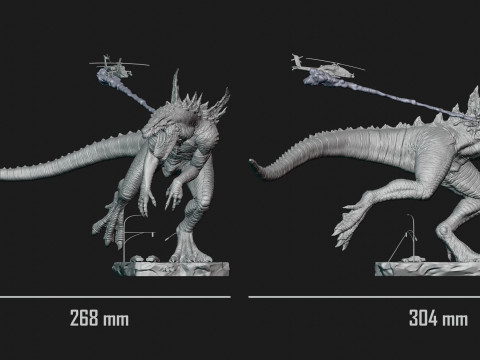 Godzilla 1998 3D Print Model
