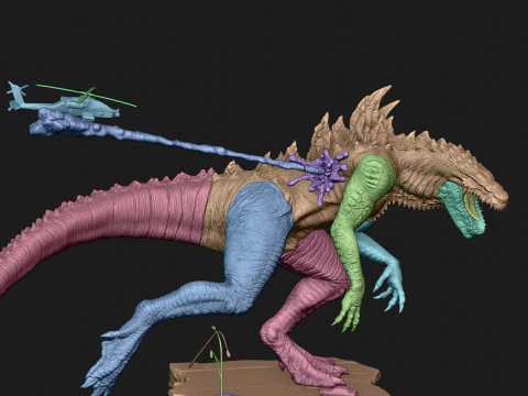 Godzilla 1998 Modelo de Impressão 3D
