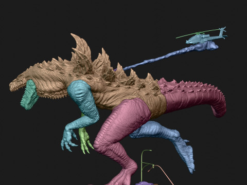 Godzilla 1998 3D Print Model