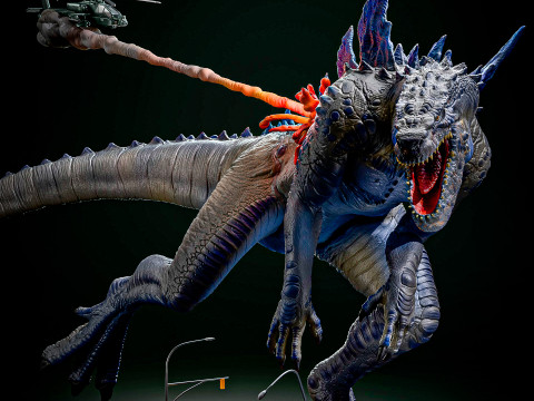 Godzilla 1998 3D Print Model