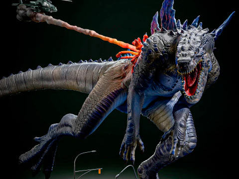 Godzilla 1998 Modelo de Impressão 3D