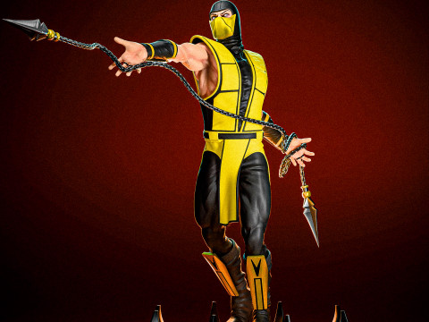 Scorpion - Mortal Kombat 3 3D Print Model