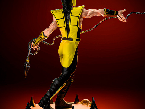Scorpion - Mortal Kombat 3 Modèles 3D en vedette