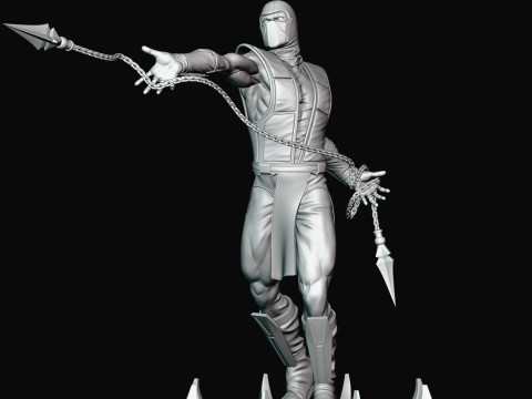 Scorpion - Mortal Kombat 3 Modèles 3D en vedette