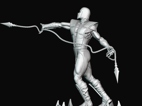 Scorpion - Mortal Kombat 3 Modèles 3D en vedette