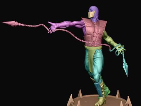 Scorpion - Mortal Kombat 3 3D Print Model