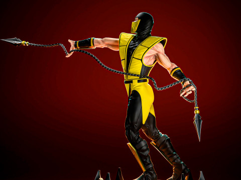 Scorpion - Mortal Kombat 3 Modèles 3D en vedette