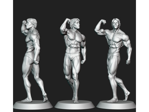 Arnold Schwarzenegger Model Cetak 3D