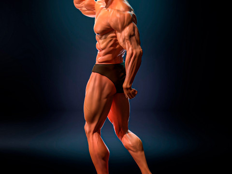 Arnold Schwarzenegger Model Cetak 3D