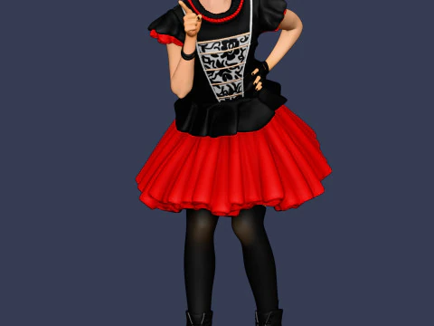 Moa Kikuchi - BABYMETAL Modelo de impresión 3D