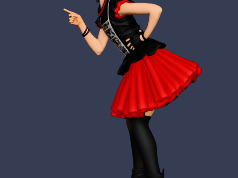 Moa Kikuchi - BABYMETAL 3D Print Model