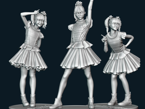 Group BABYMETAL 3D Baskı Modeli