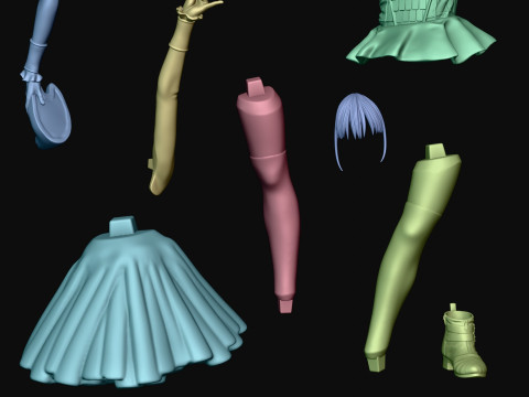 Group BABYMETAL 3D Baskı Modeli