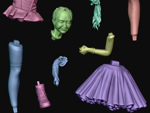 Group BABYMETAL 3D Baskı Modeli
