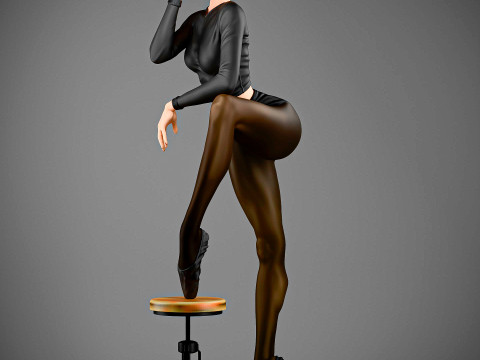 Ballet dancer 3D Print Model