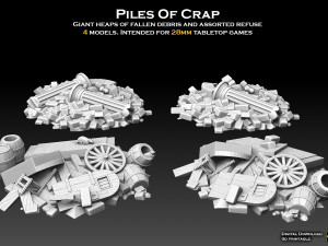 Piles of Crap 3D Print Model