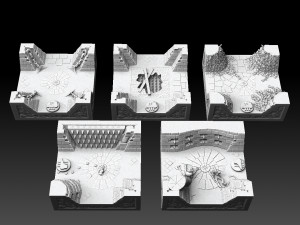 Drakborgen and Dungeonquest 3D Tileset 3D Print Model