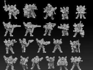 Ork Astroknight Megapack 3D Print Model