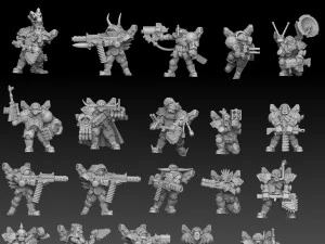Ork Astroknight Megapack 3D Print Model