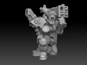 Ork Astroknight Megapack 3D Print Model