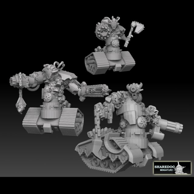 Tank Demons Megapack 3D 프린트 모델 .c4d .max .obj .3ds .fbx .stl .blend 