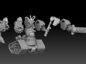 Tank Demons Megapack 3D Print Model