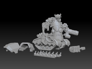 Tank Demons Megapack 3D 프린트 모델
