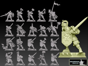 Medieval Knight Megapack 3D Print Model