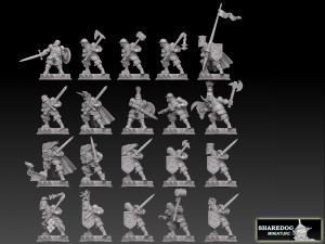 Medieval Knight Megapack Model do druku 3D