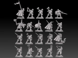 Medieval Knight Megapack 3D Print Model