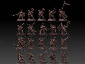 Medieval Knight Megapack 3D Print Model
