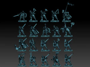 Medieval Knight Megapack 3D Print Model