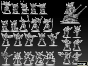 Astroknight Megapack Barehead-editie 3D printmodel