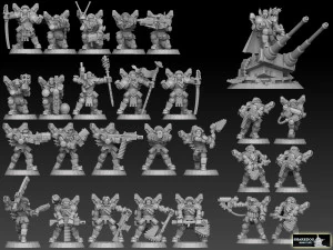 Astroknight Megapack Barehead Edition 3D Print Model