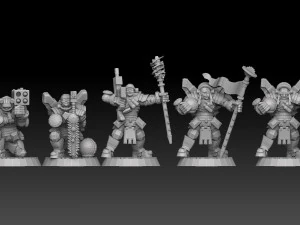 Astroknight Megapack Barehead Edition 3D Print Model